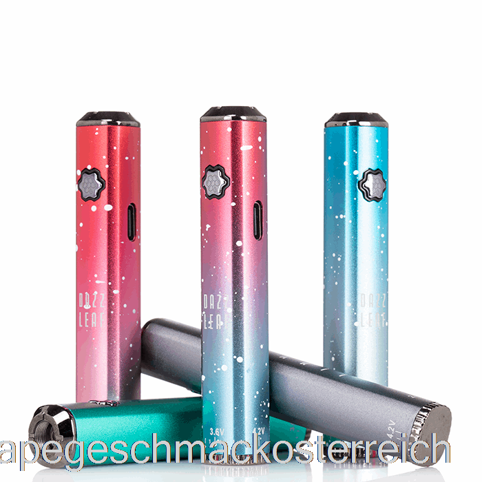 Dazzleaf Squarii Bottom Twist 510 Batterie Silber Vape Geschmack